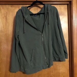 Universal Thread Zip Up Hoodie Dark Green